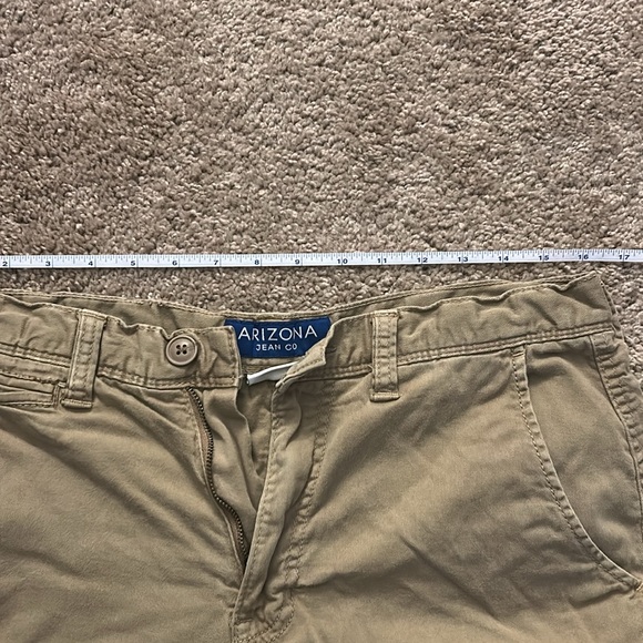 Arizona Jean Co Mens 32W Tan Khaki Shorts - Picture 4 of 6
